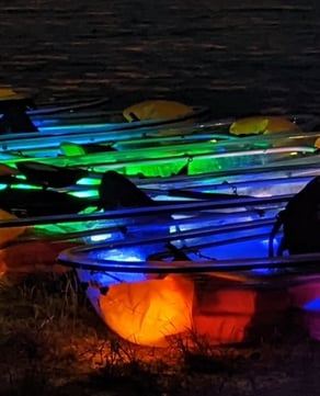 Glow Paddle at Night